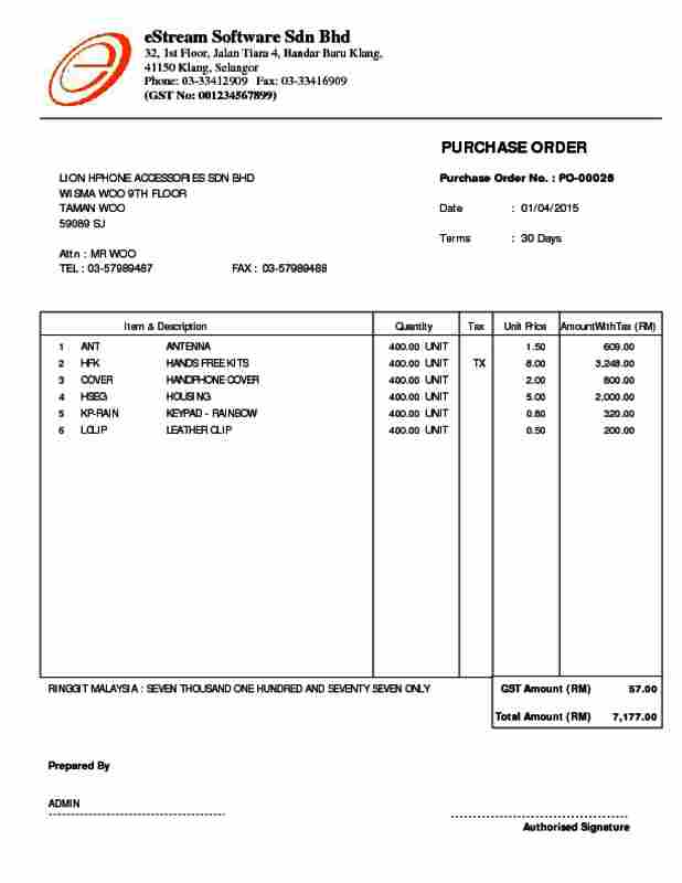 03 Purchase Order